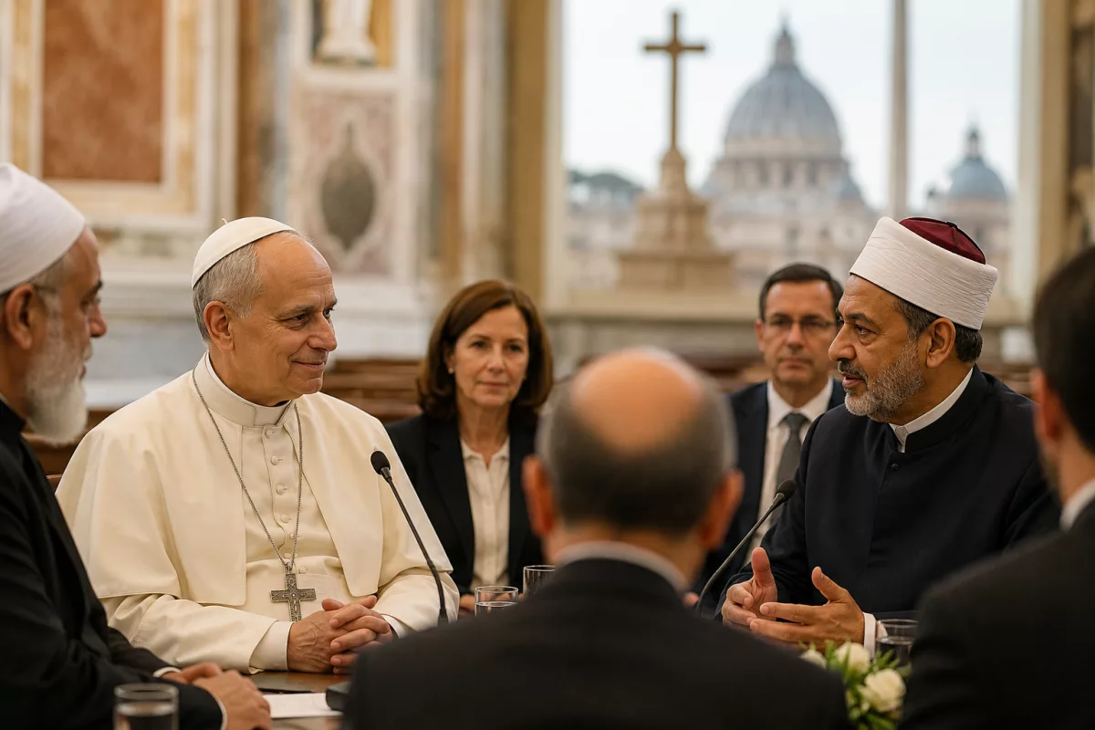 Paus Leo roept christenen en moslims op tot gezamenlijke solidariteit terwijl debat over Chrislam en oecumene groeit